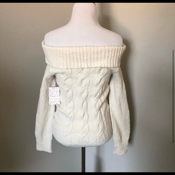 FREE PEOPLE NWT off the shoulder sweater - Picture 3 of 5
